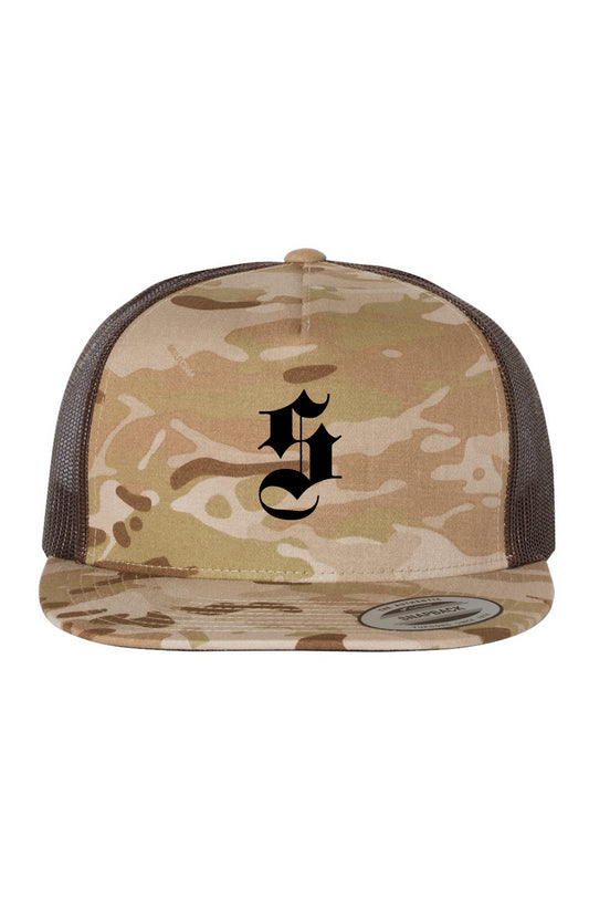 S - Multicam Arid/ Brown Trucker Cap