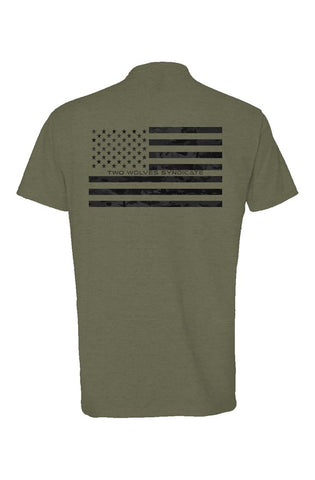 USA Mil Series - Heather Short Sleeve T shirt