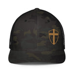 Syndicate Shield // Old Gold MCB - Closed-back trucker cap