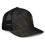 Syndicate Shield // Old Gold MCB - Closed-back trucker cap