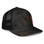 Syndicate Shield // Crusader Red MCB - Closed-back trucker cap