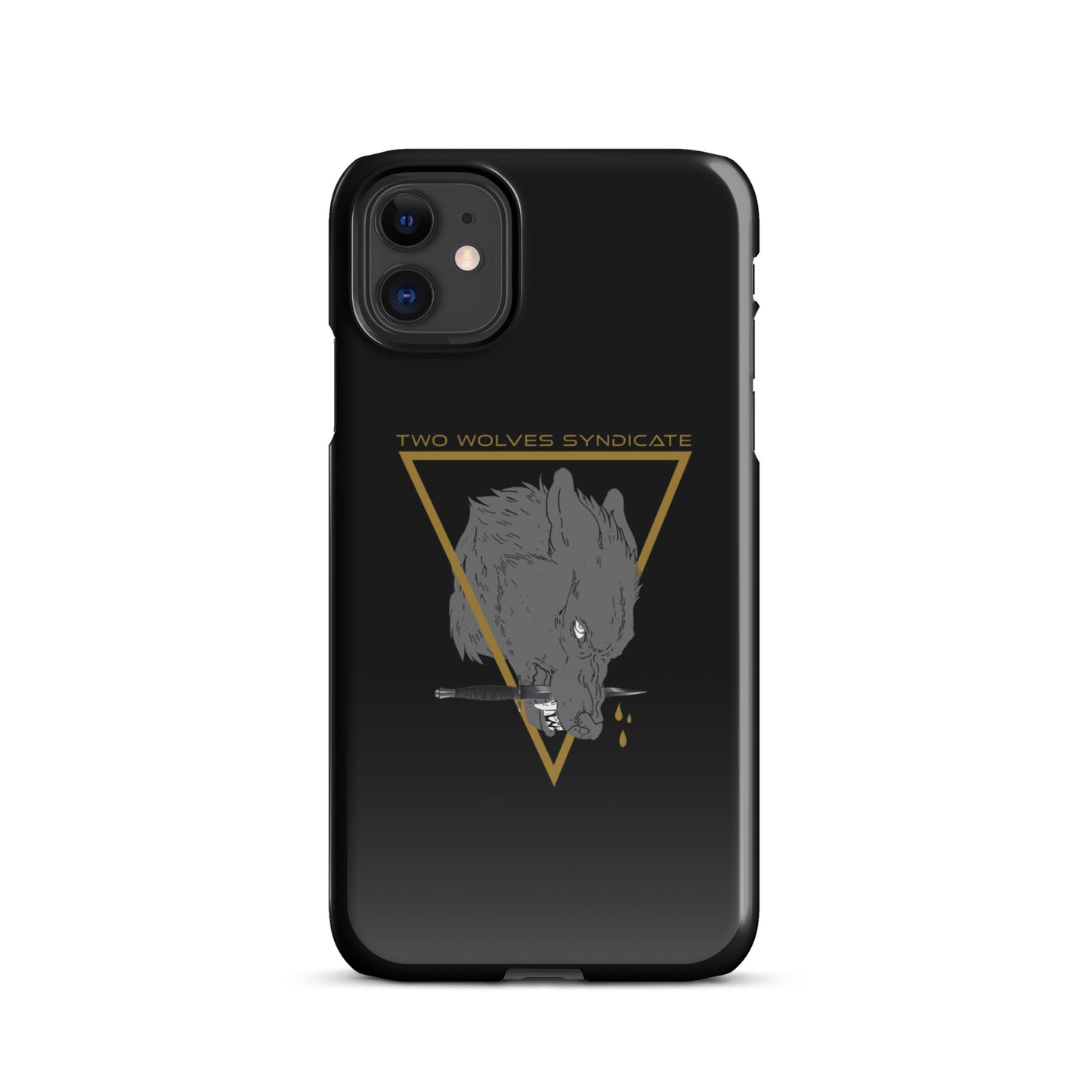 Wolf & Dagger - Gold // iPhone Snap Case