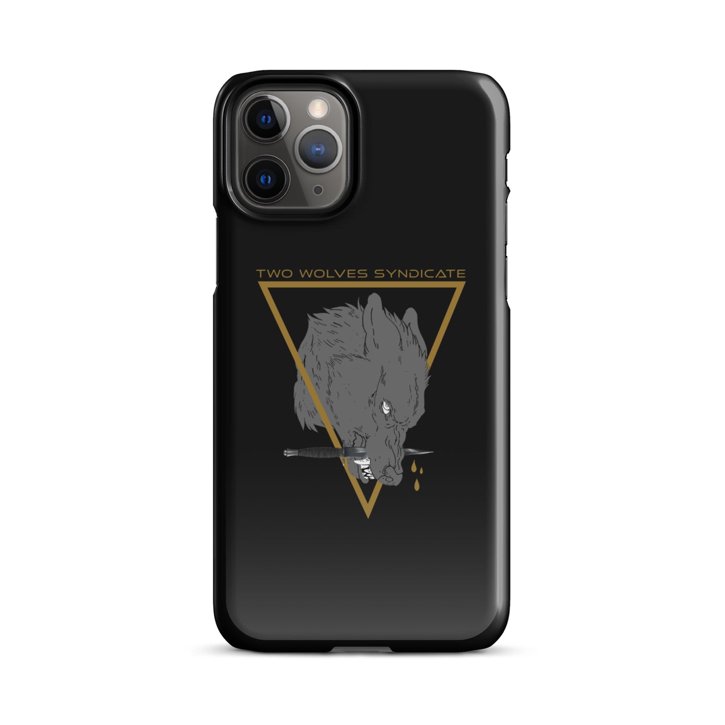 Wolf & Dagger - Gold // iPhone Snap Case