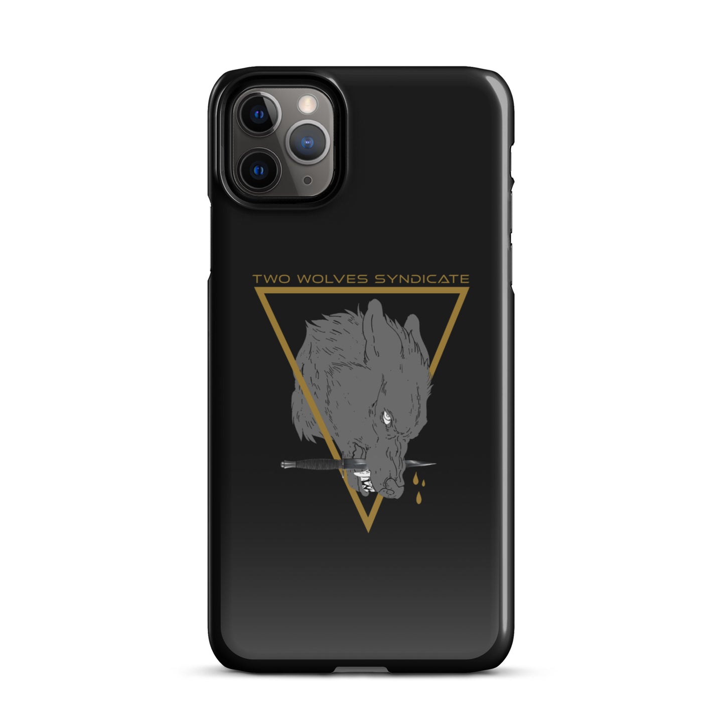 Wolf & Dagger - Gold // iPhone Snap Case