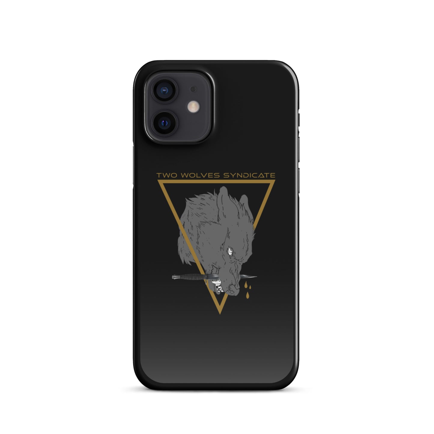 Wolf & Dagger - Gold // iPhone Snap Case