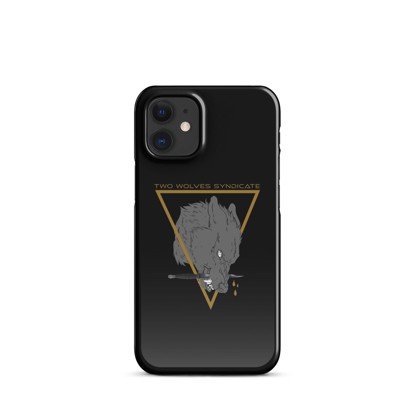 Wolf & Dagger - Gold // iPhone Snap Case