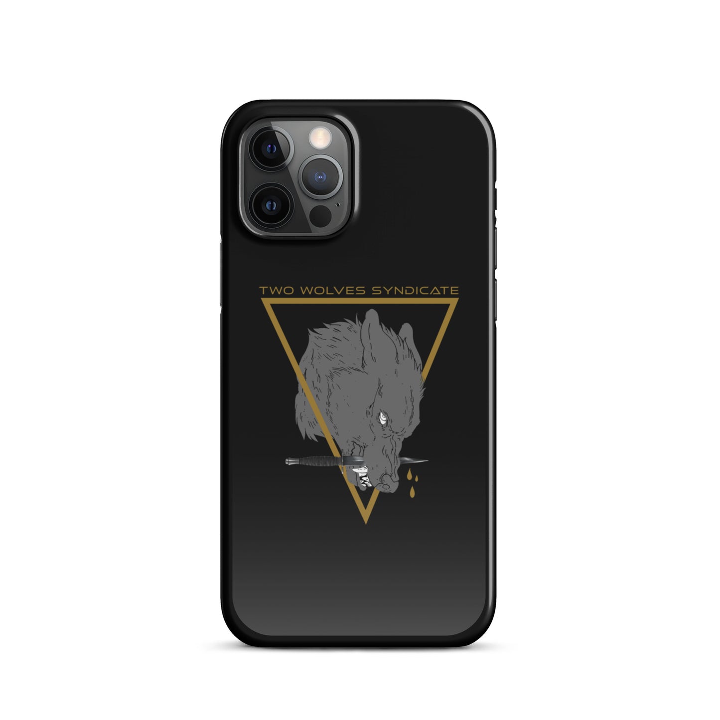 Wolf & Dagger - Gold // iPhone Snap Case