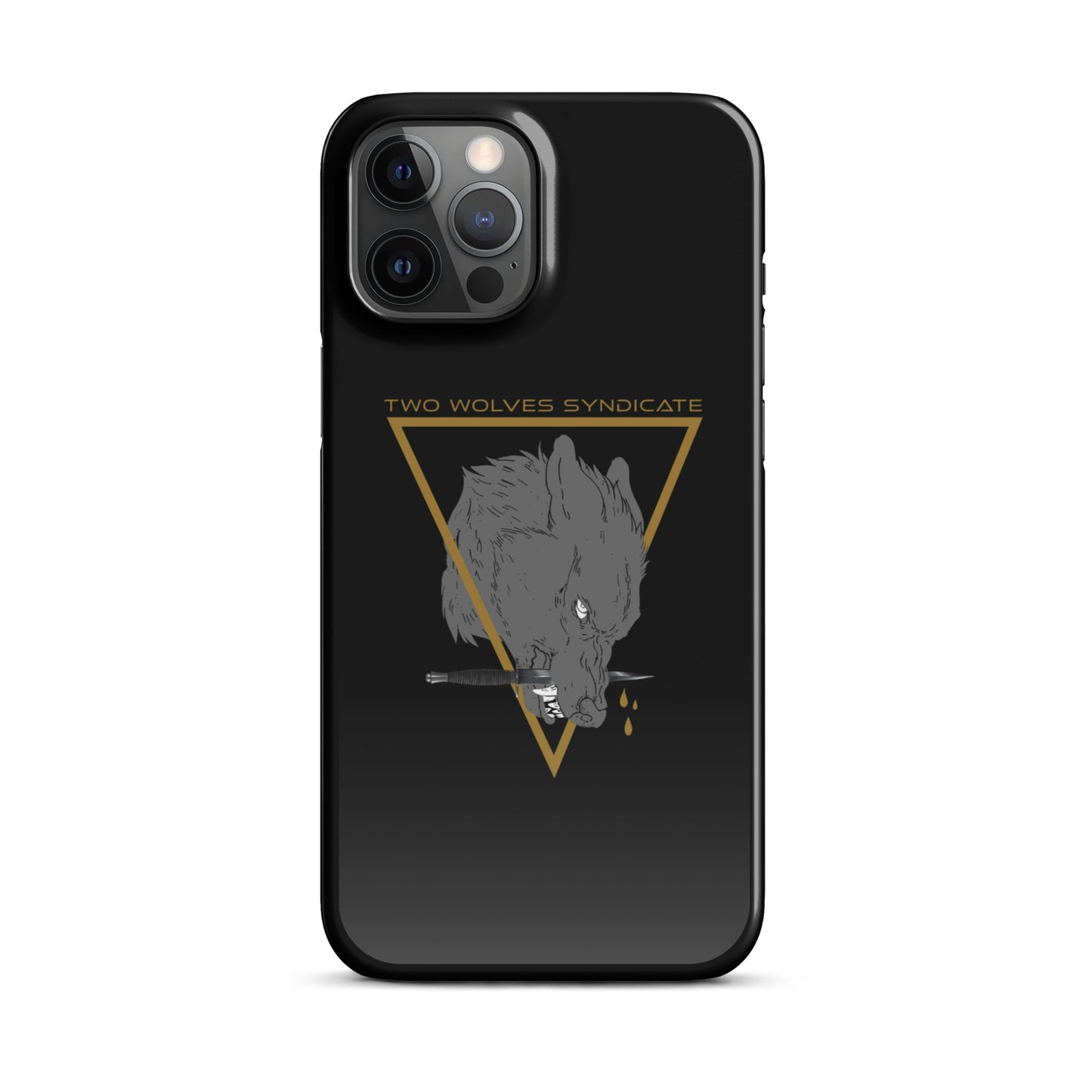 Wolf & Dagger - Gold // iPhone Snap Case