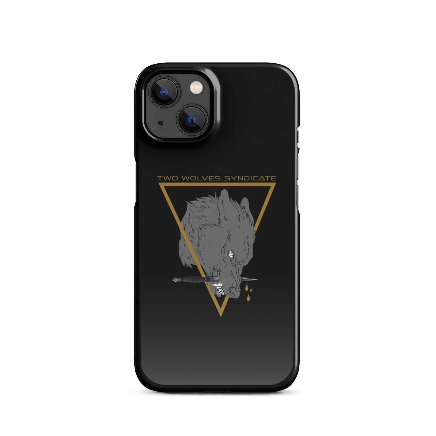 Wolf & Dagger - Gold // iPhone Snap Case