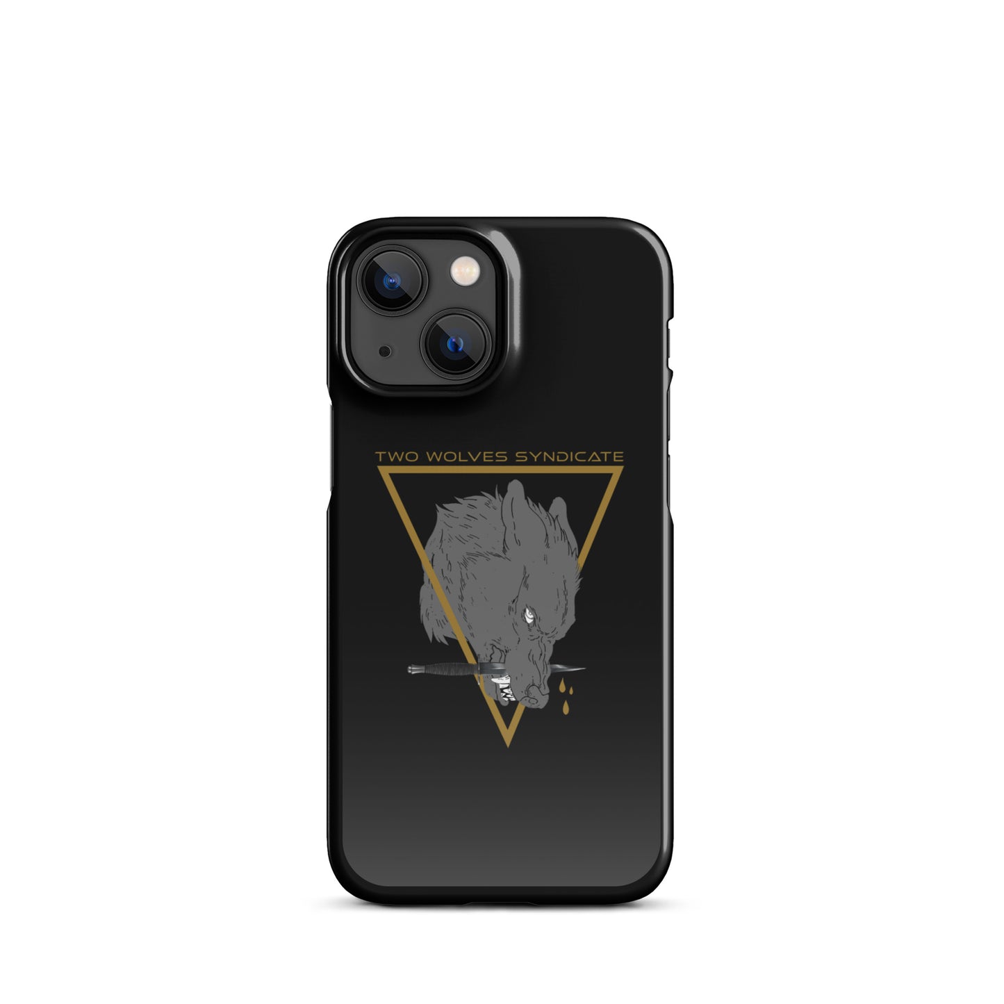 Wolf & Dagger - Gold // iPhone Snap Case