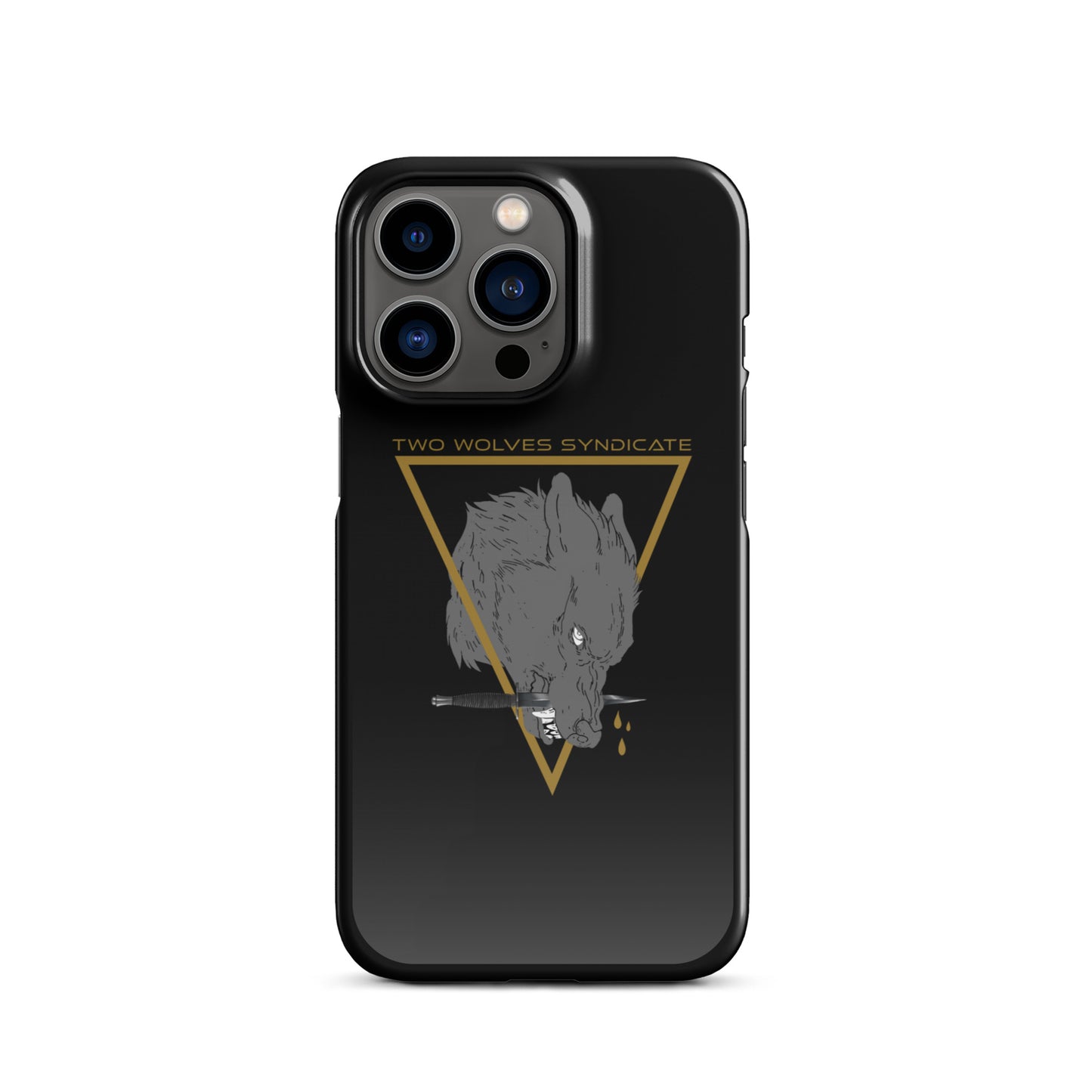 Wolf & Dagger - Gold // iPhone Snap Case