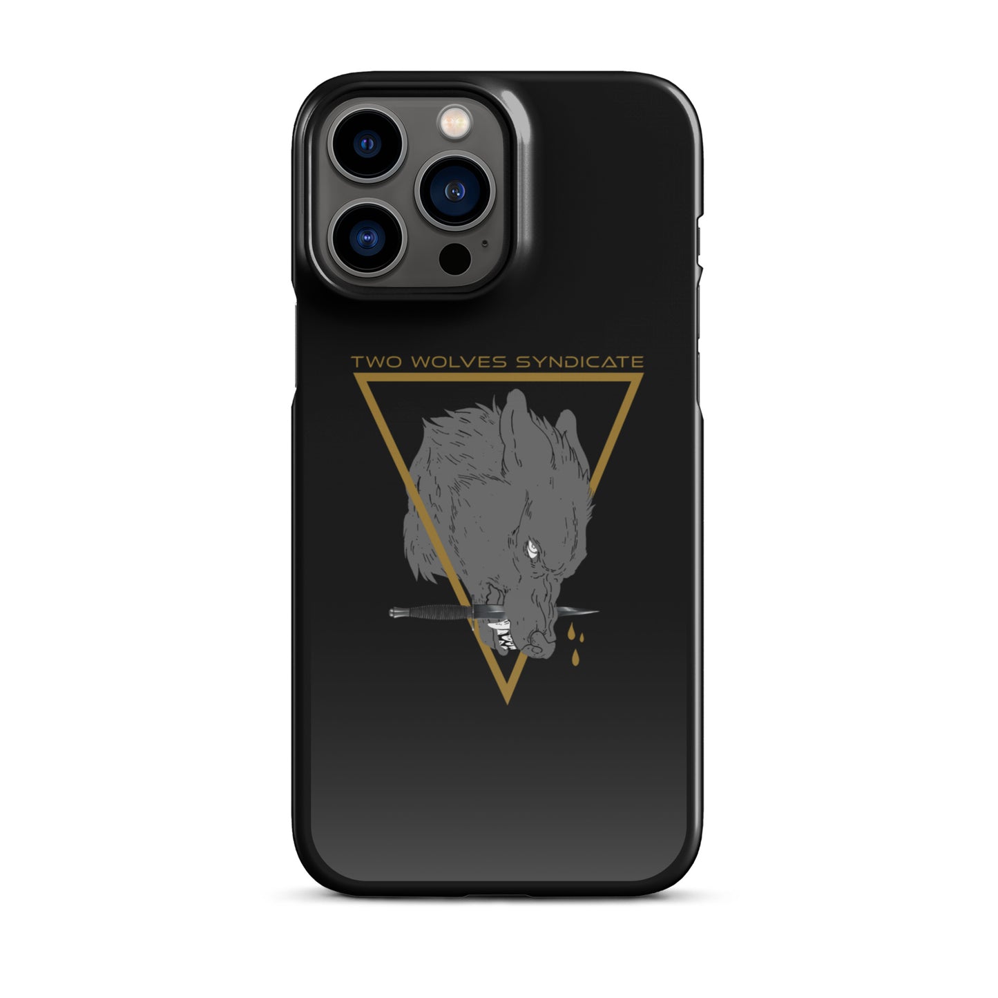 Wolf & Dagger - Gold // iPhone Snap Case