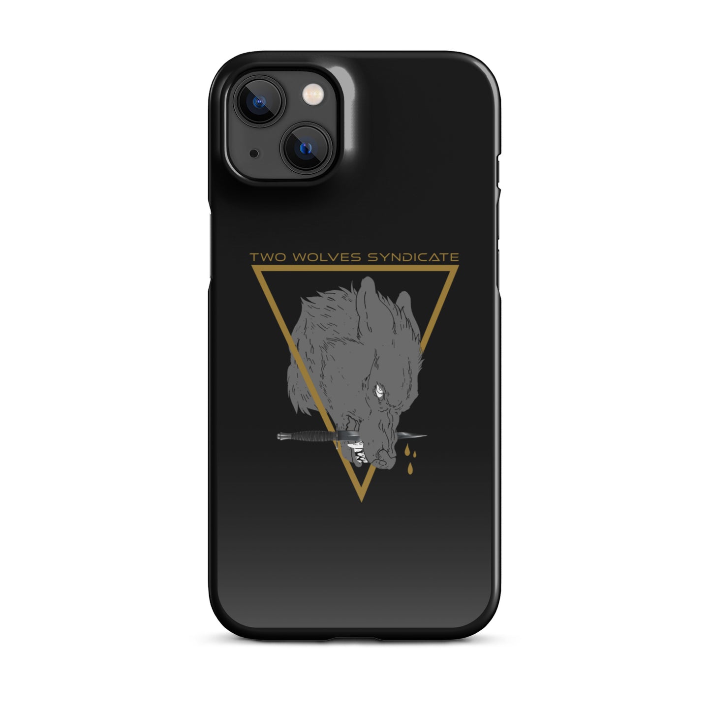 Wolf & Dagger - Gold // iPhone Snap Case