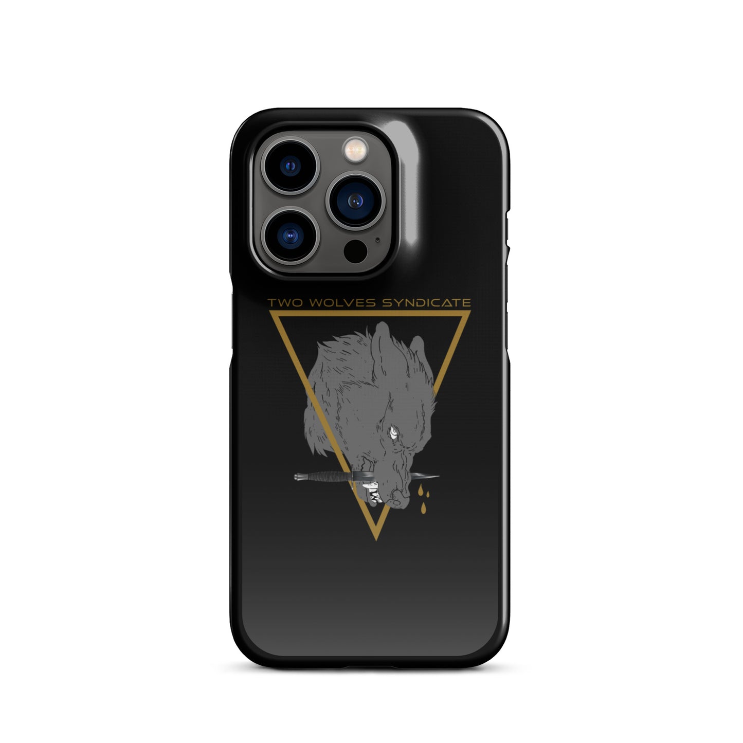 Wolf & Dagger - Gold // iPhone Snap Case