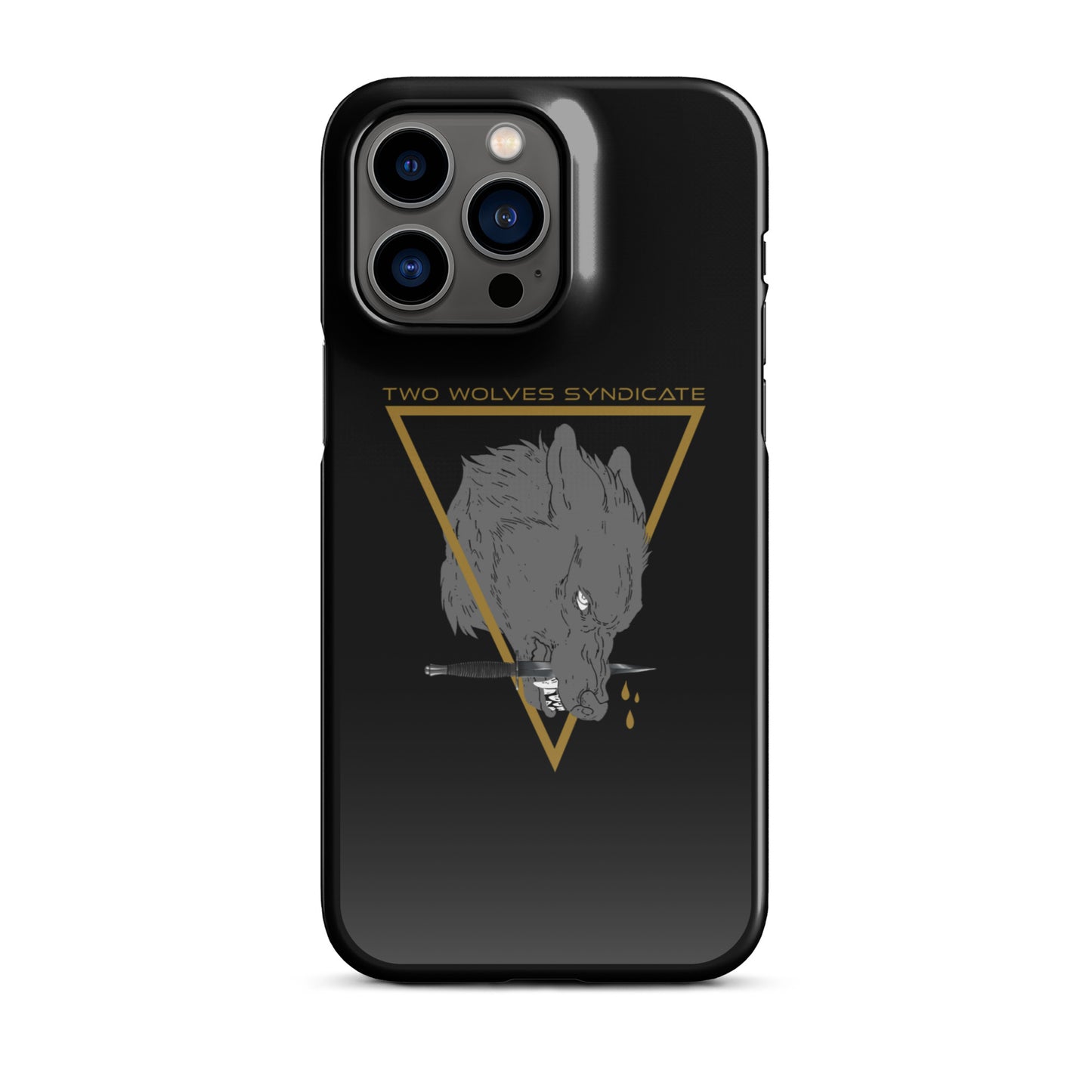 Wolf & Dagger - Gold // iPhone Snap Case