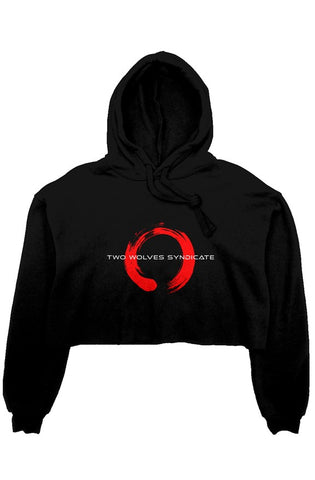 crop fleece hoodie - TWS Enso - Red