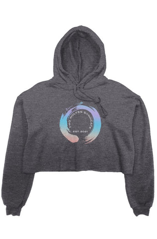 Good Vibes Enso - crop fleece hoodie