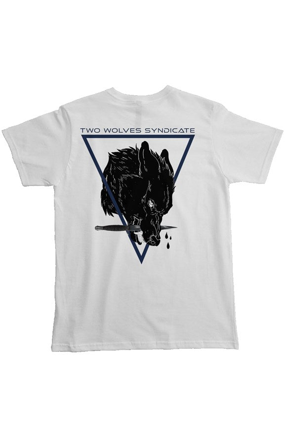 Wolf + Dagger Series - Blue - Heavyweight T Shirt