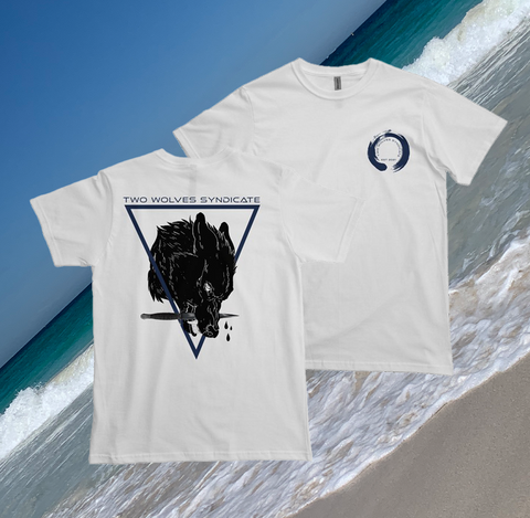 Wolf + Dagger Series // Blue - Heavyweight T Shirt